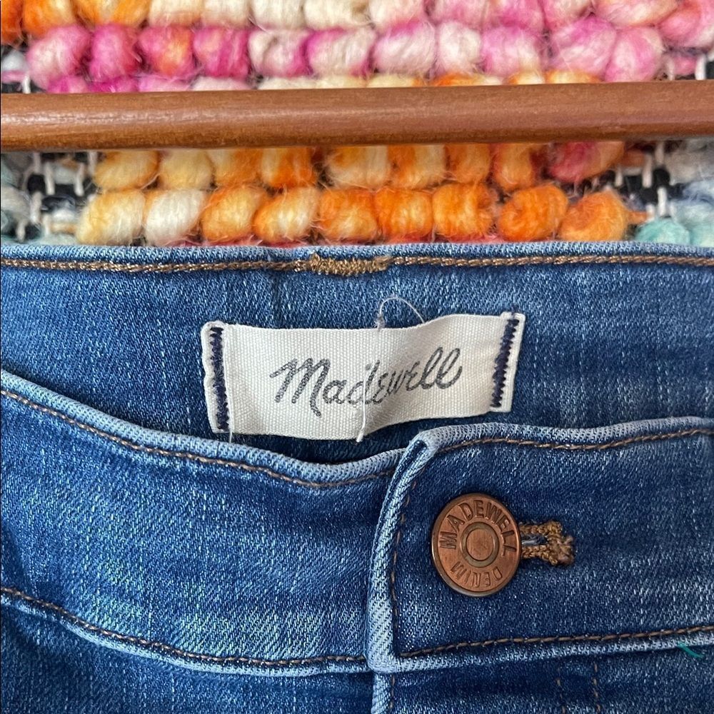 Madewell High Rise Button-Fly Blue Jeans - Picture 4 of 7